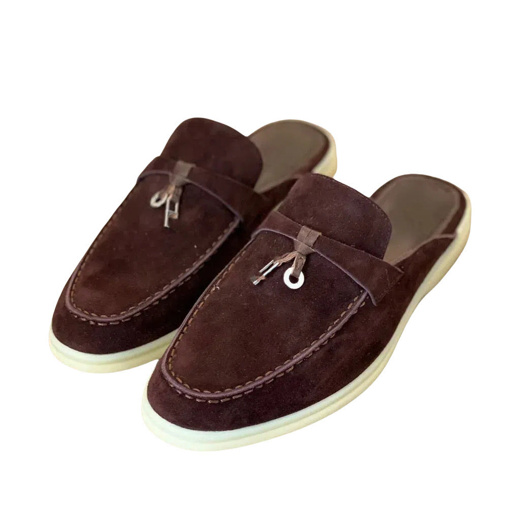 Lightweight Closed-Toe Casual Shoes – Brown & Coffee