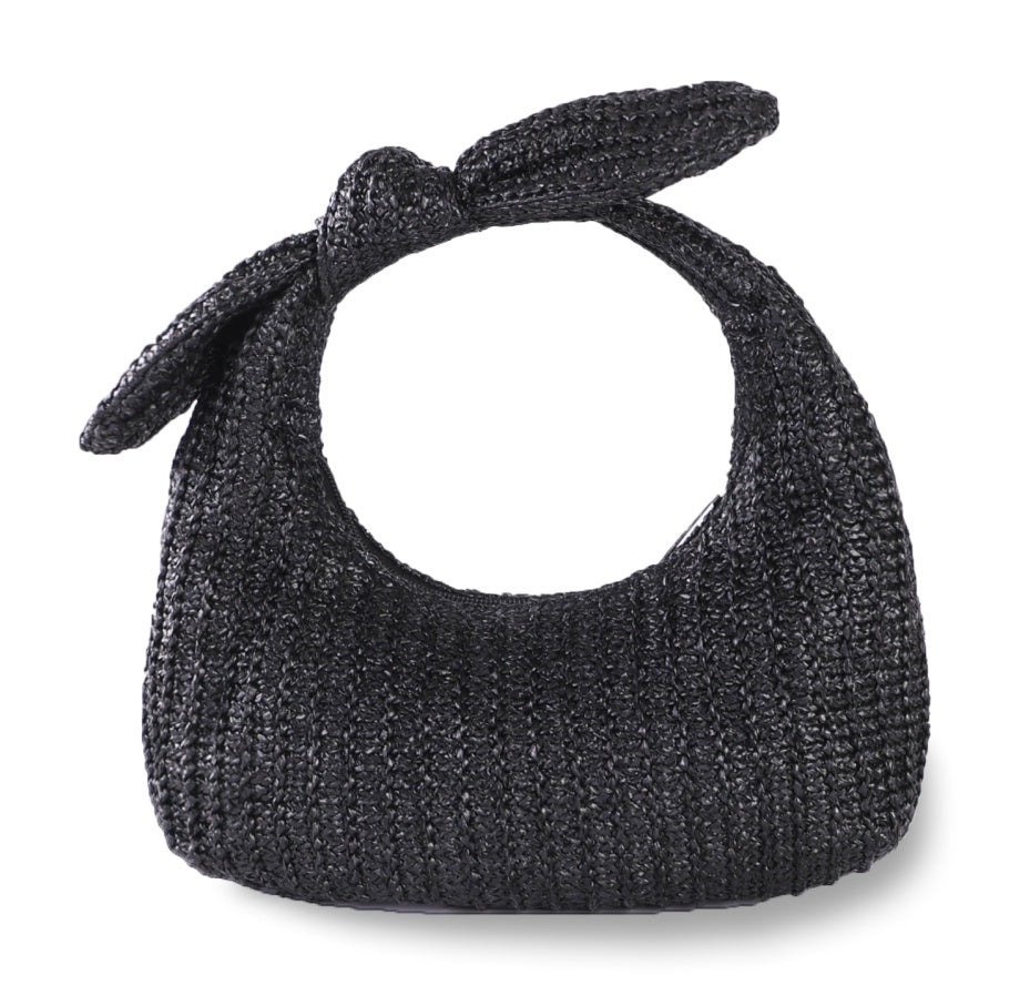 Vacation Style Bow Straw Bags Clutch