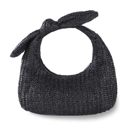 Vacation Style Bow Straw Bags Clutch