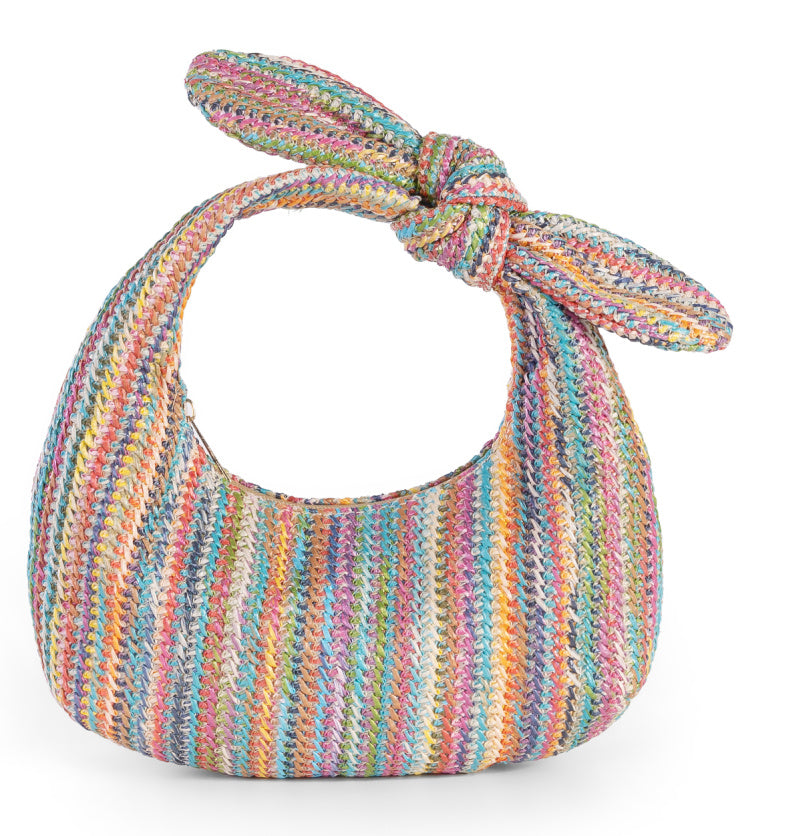 Vacation Style Bow Straw Bags Clutch